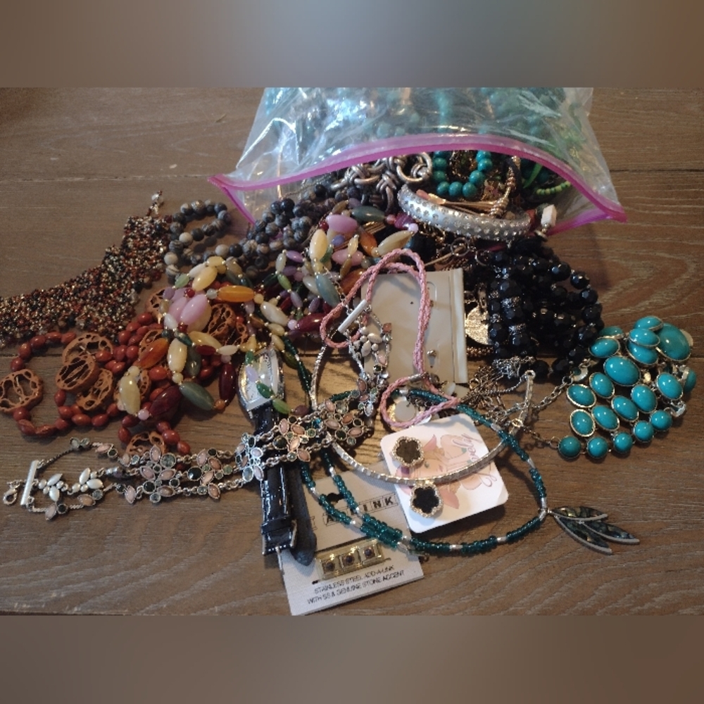 Mixed Jewelry Bag, Vintage To Modern, Various Conditions